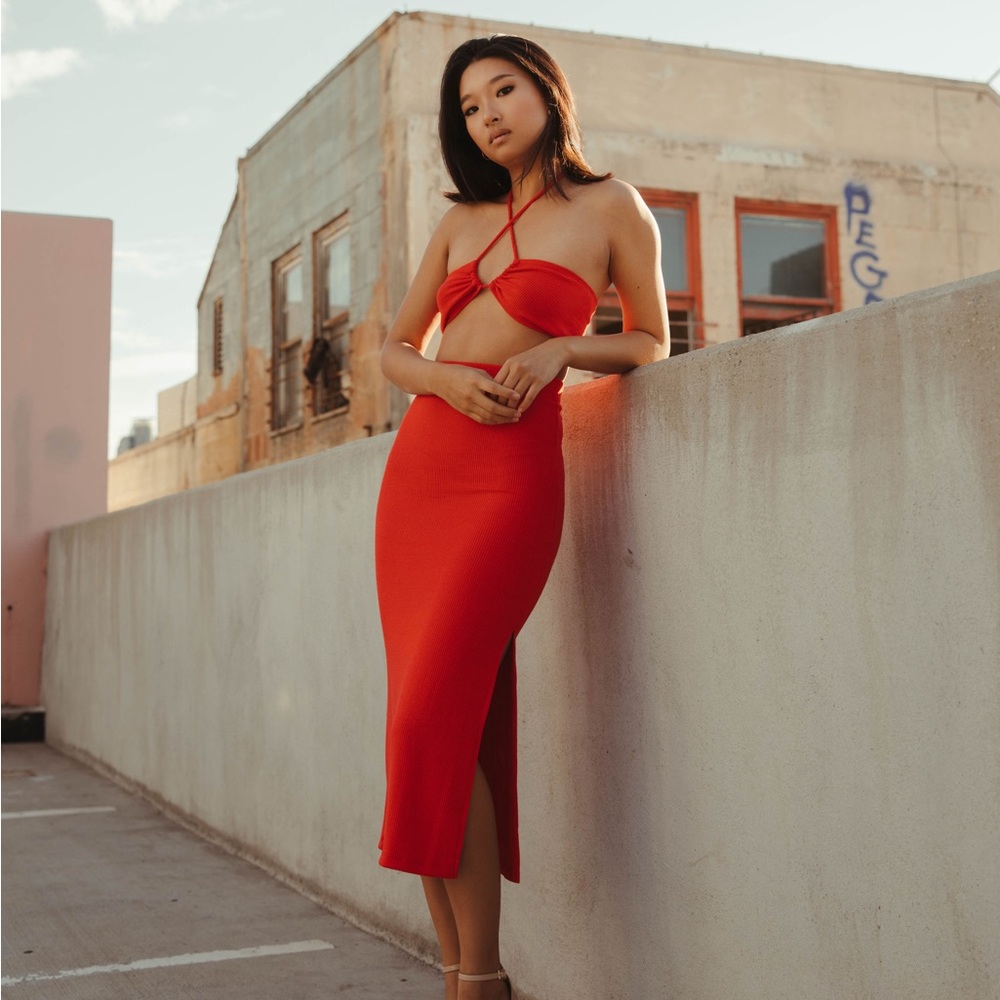 Red two piece set